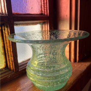 Vintage Art glass, controlled bubble, hand made, maker is unknown, no flaws